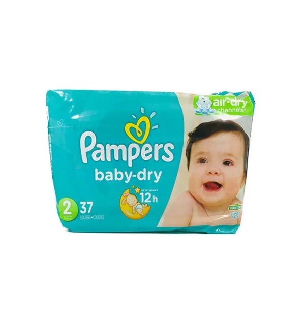 PAMPERS BABY DRY DIAPERS STG 2 - 37 x 1 - Bellair Farms Jamaica