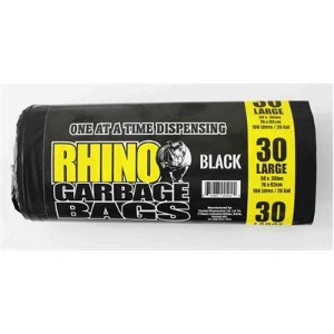 RHINO GARBAGE BAGS 30X36 (LARGE) RHINO GARBAGE BAGS 38X50 (JUMBO) x 1 -  Bellair Farms Jamaica