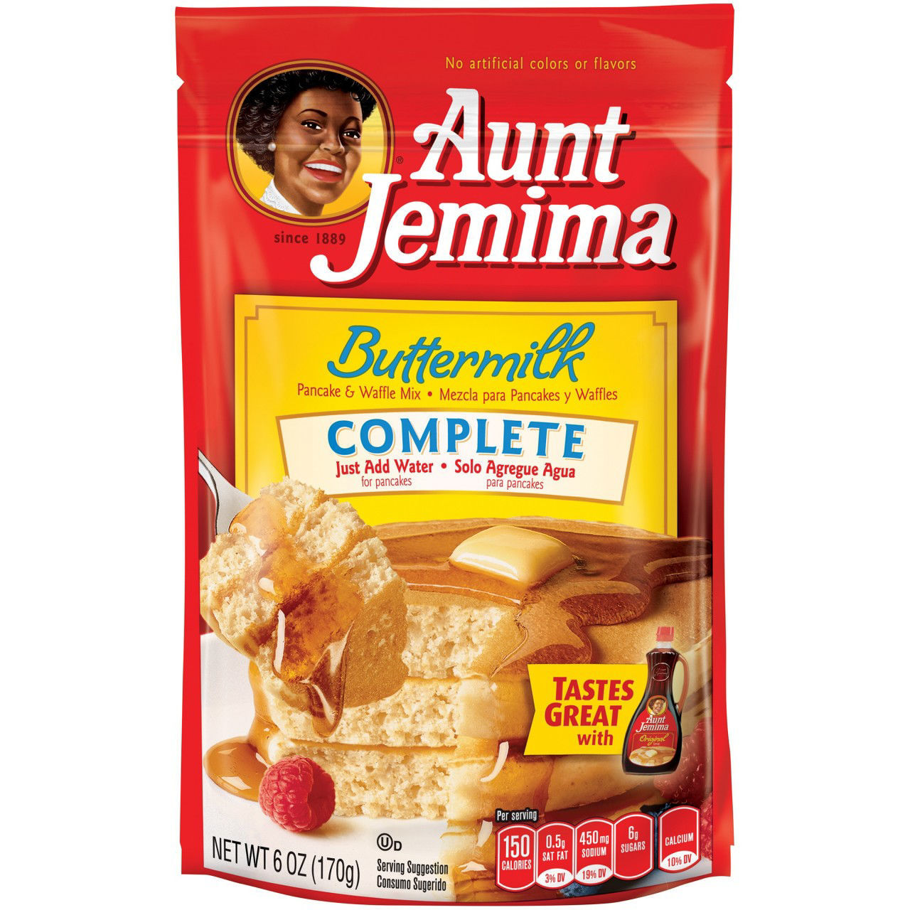 Aunt Jemima Pancake Waffle Mix 453 G