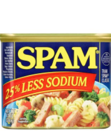 SPAM LUNCH MEAT LESS SODIUM 12oz X 1
