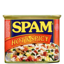 SPAM LUNCH MEAT HOT SPICY 12oz X 1